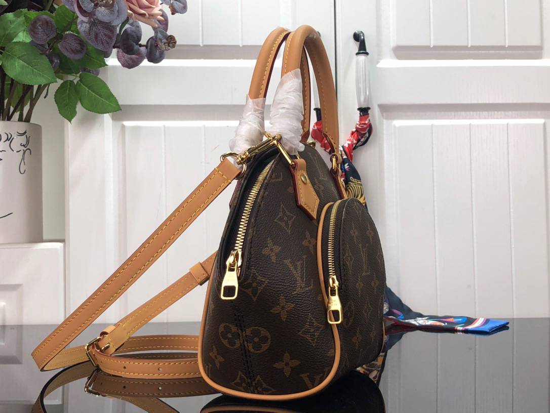 Louis Vuitton LV Match Monogram Canvas Ellipse BB Bag Handbag M20752 Brown