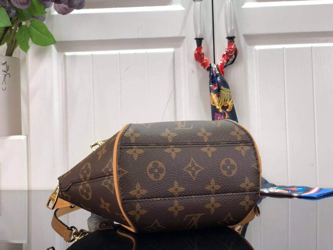 Louis Vuitton LV Match Monogram Canvas Ellipse BB Bag Handbag M20752 Brown