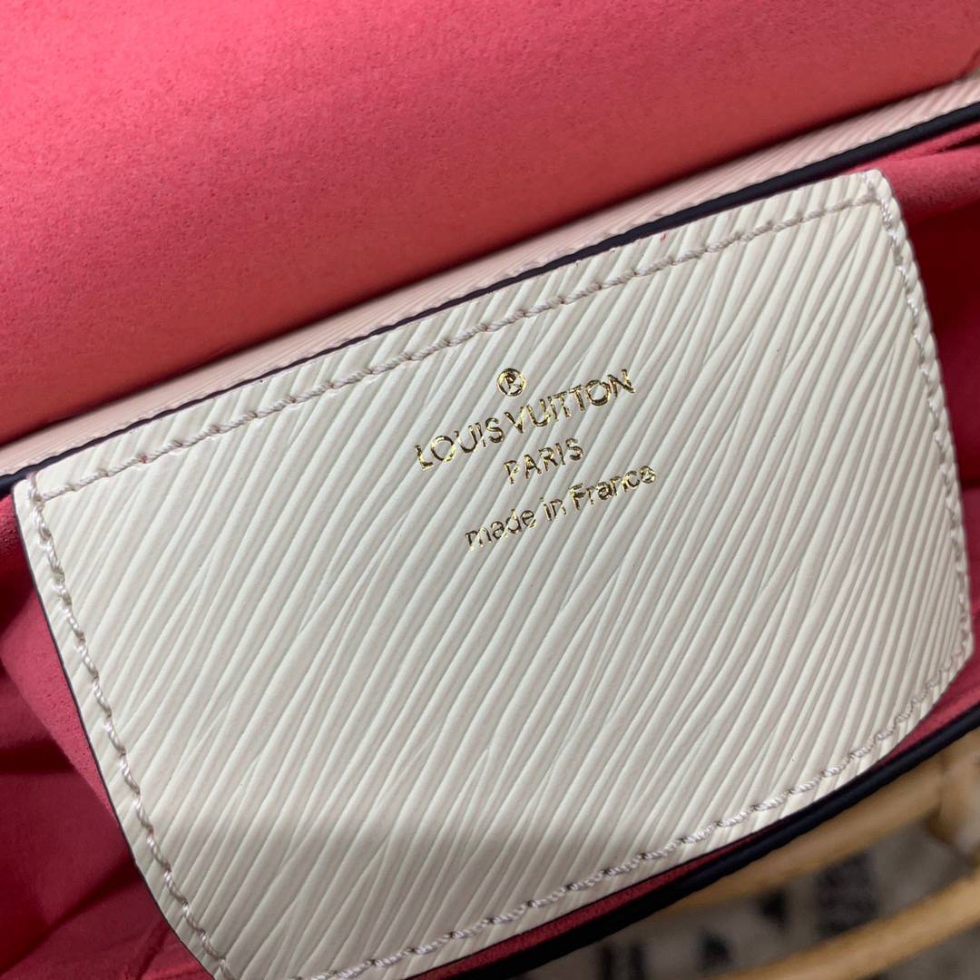 Louis Vuitton LV Epi Leather Twist Small Shoulder Bag Handbag M59687 Beige