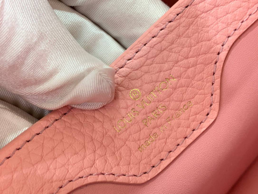Louis Vuitton LV Taurillon Leather Capucines BB Bag Handbag M59532 Pink