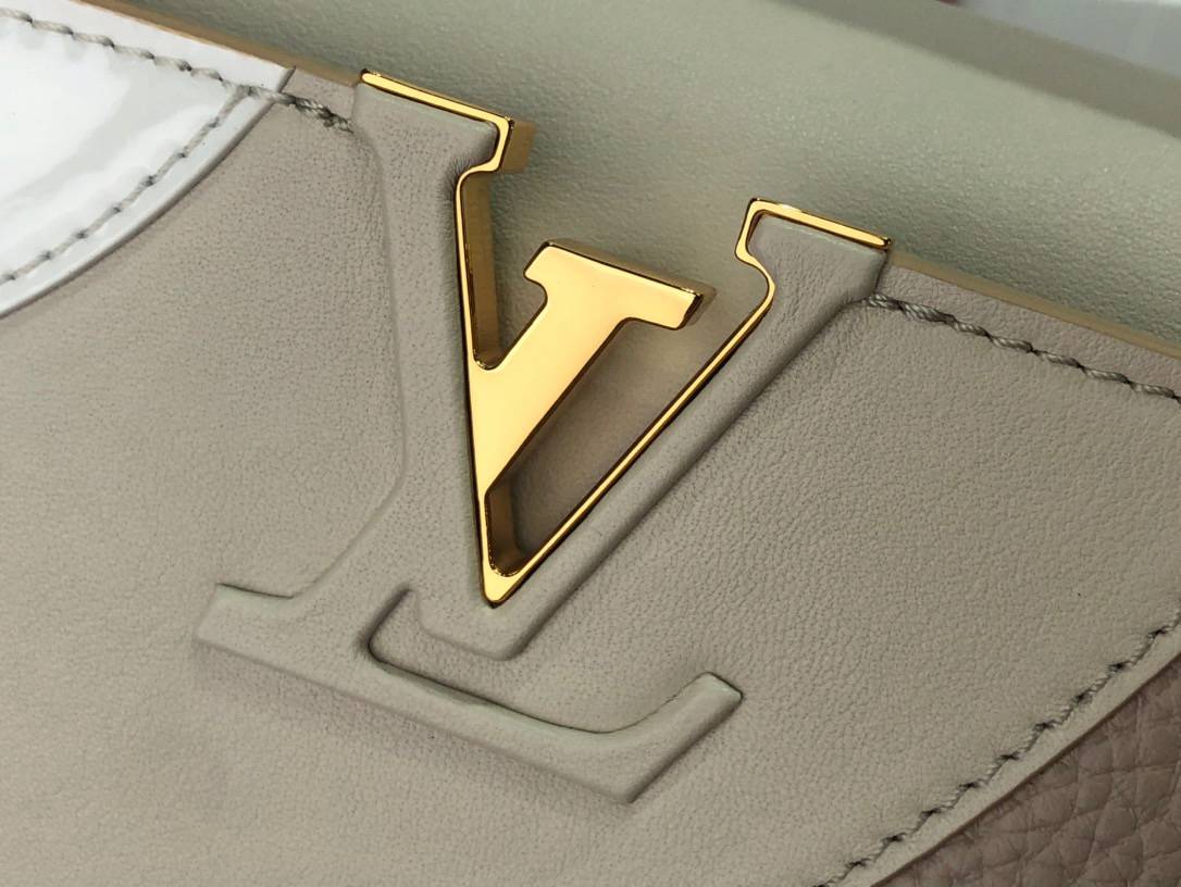 Louis Vuitton LV Taurillon Leather Capucines Mini Bag Handbag M59863 Multicolor 