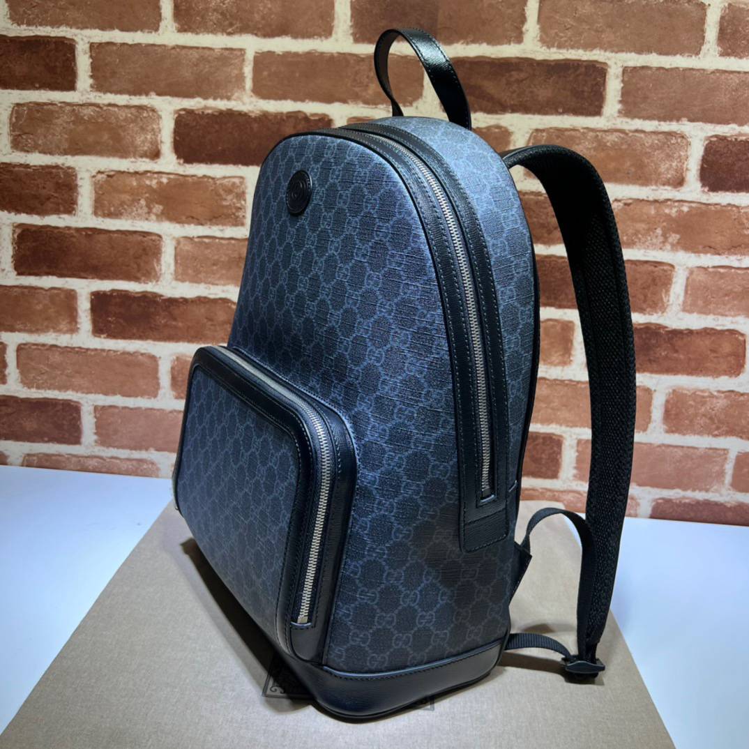 Gucci Blcak GG Supreme Canvas Backpack 704017 Bag