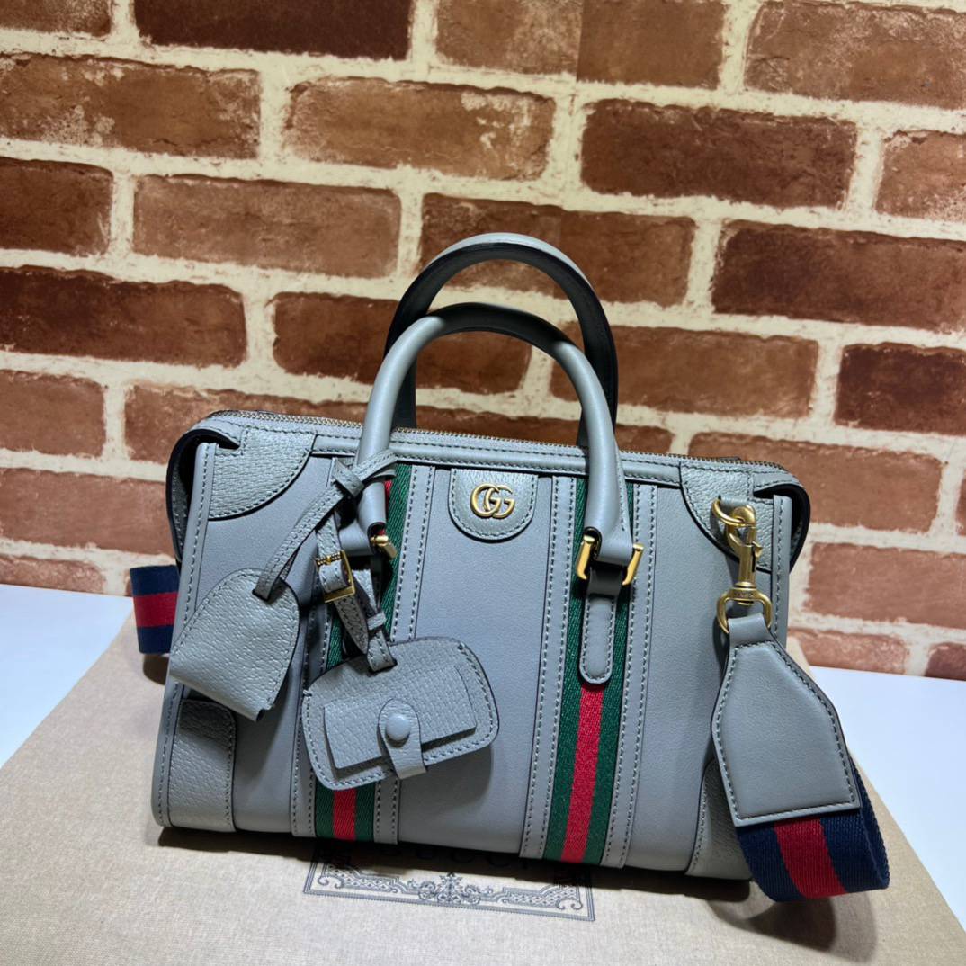 Gucci Grey Leather Handle 715772 Bag