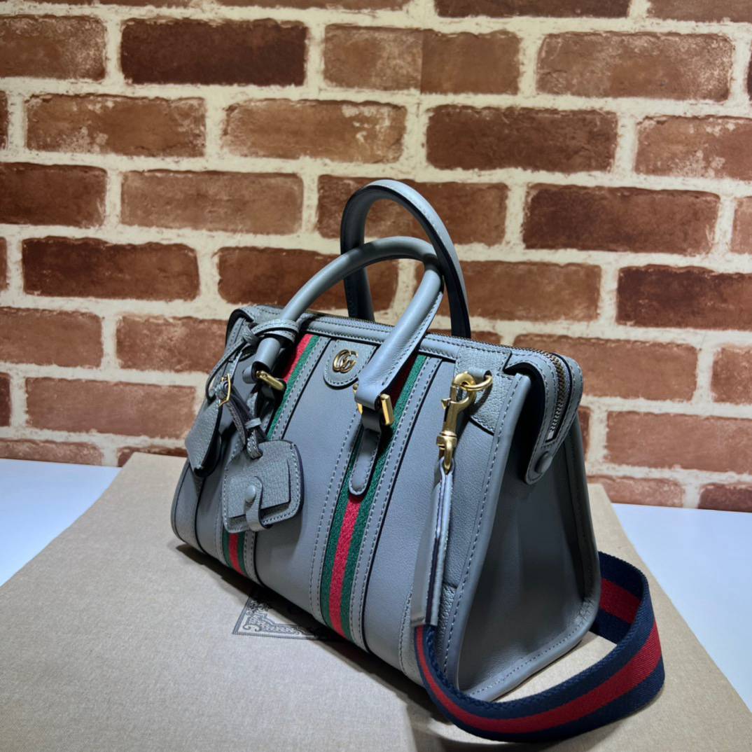 Gucci Grey Leather Handle 715772 Bag