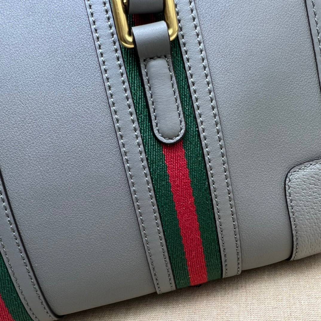 Gucci Grey Leather Handle 715772 Bag