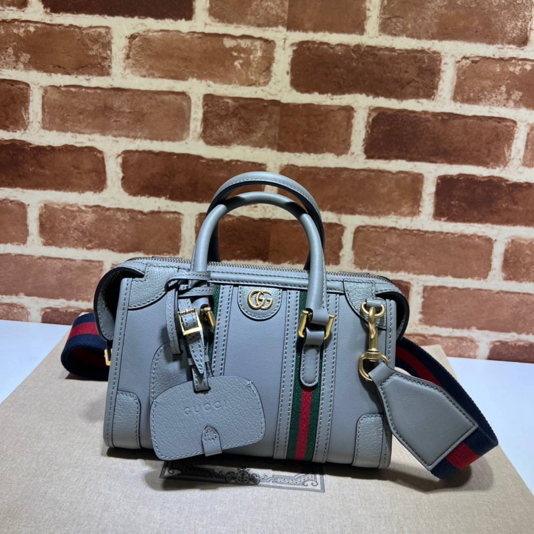 Gucci Grey Leather Mini Handle 715771 Bag