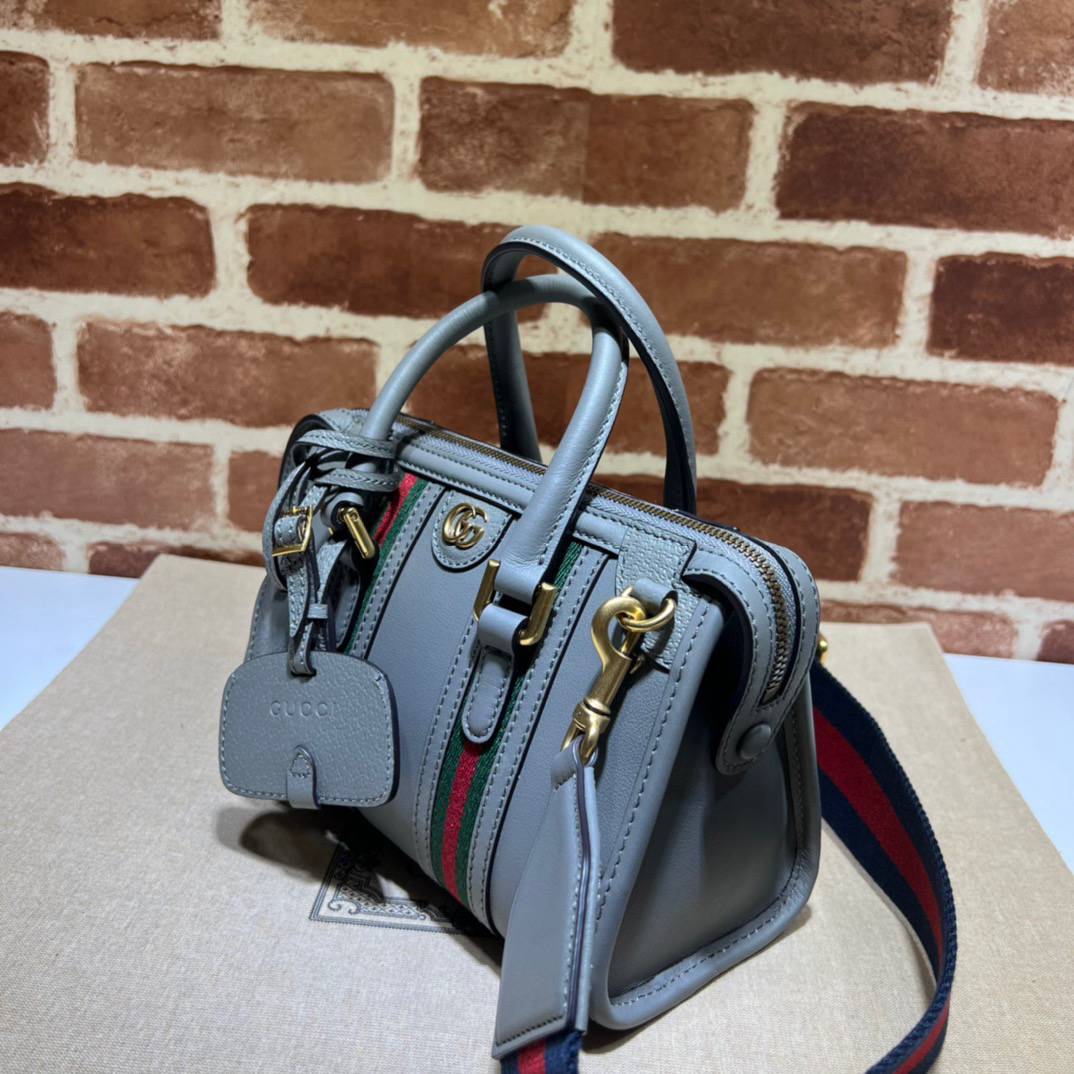 Gucci Grey Leather Mini Handle 715771 Bag