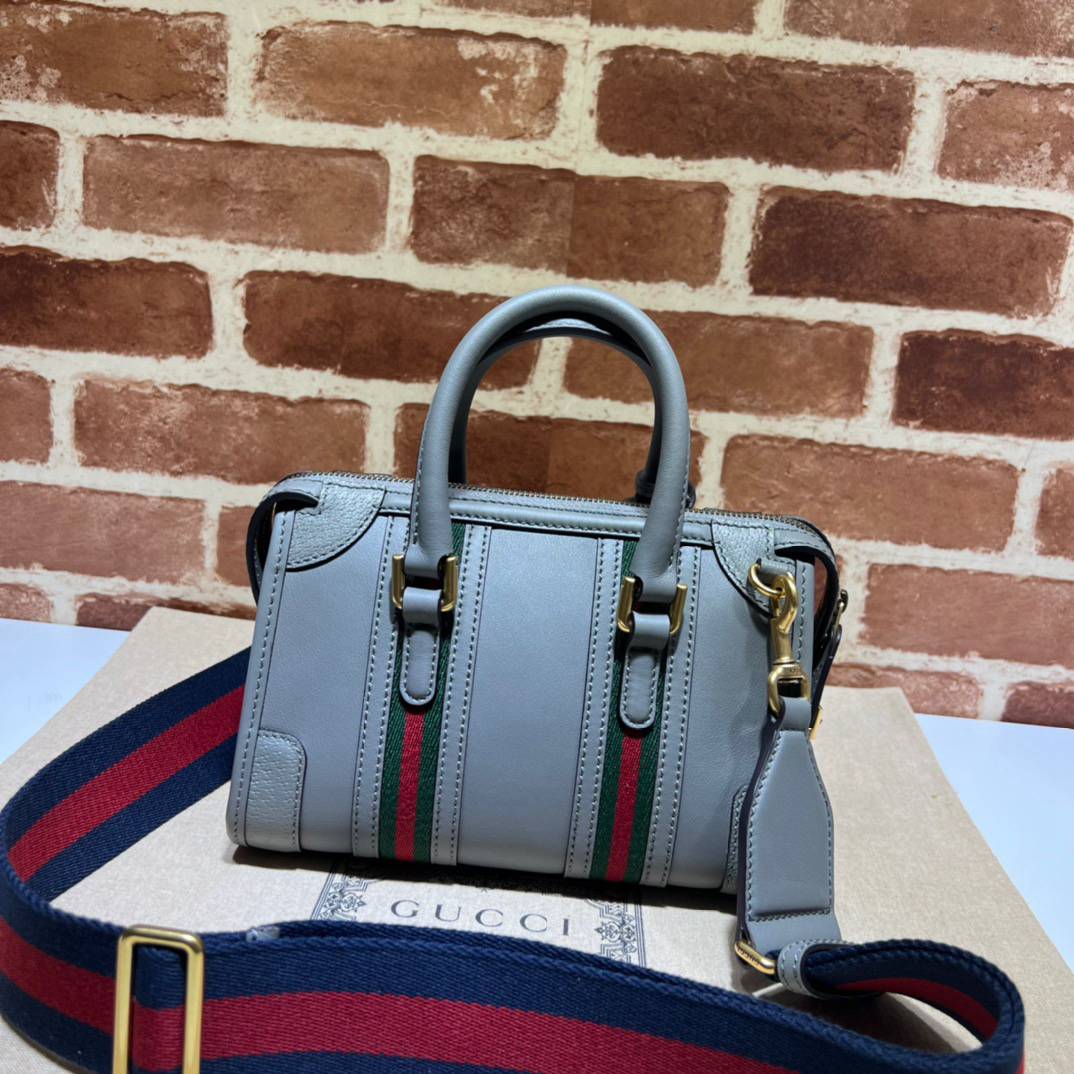 Gucci Grey Leather Mini Handle 715771 Bag