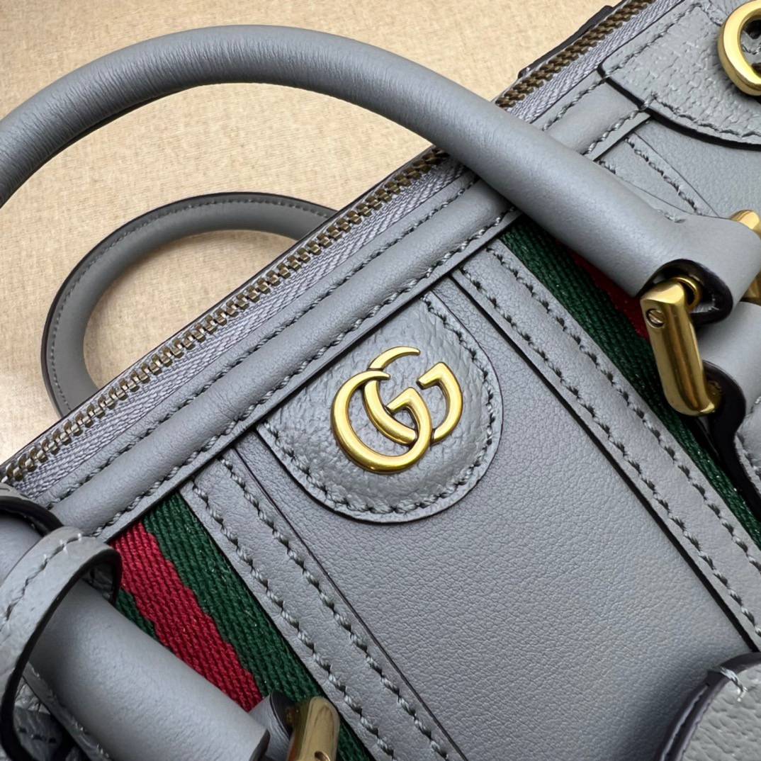 Gucci Grey Leather Mini Handle 715771 Bag