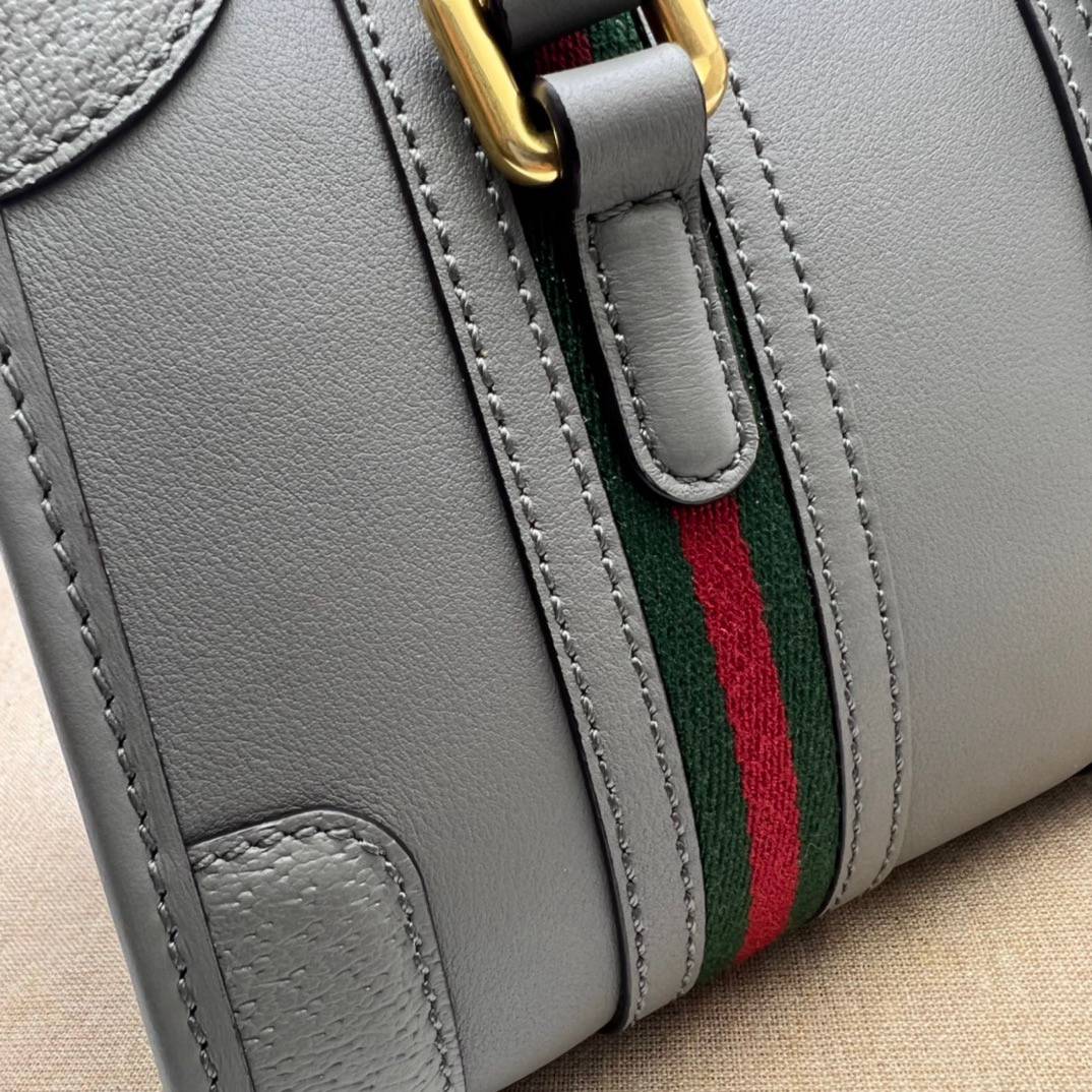 Gucci Grey Leather Mini Handle 715771 Bag