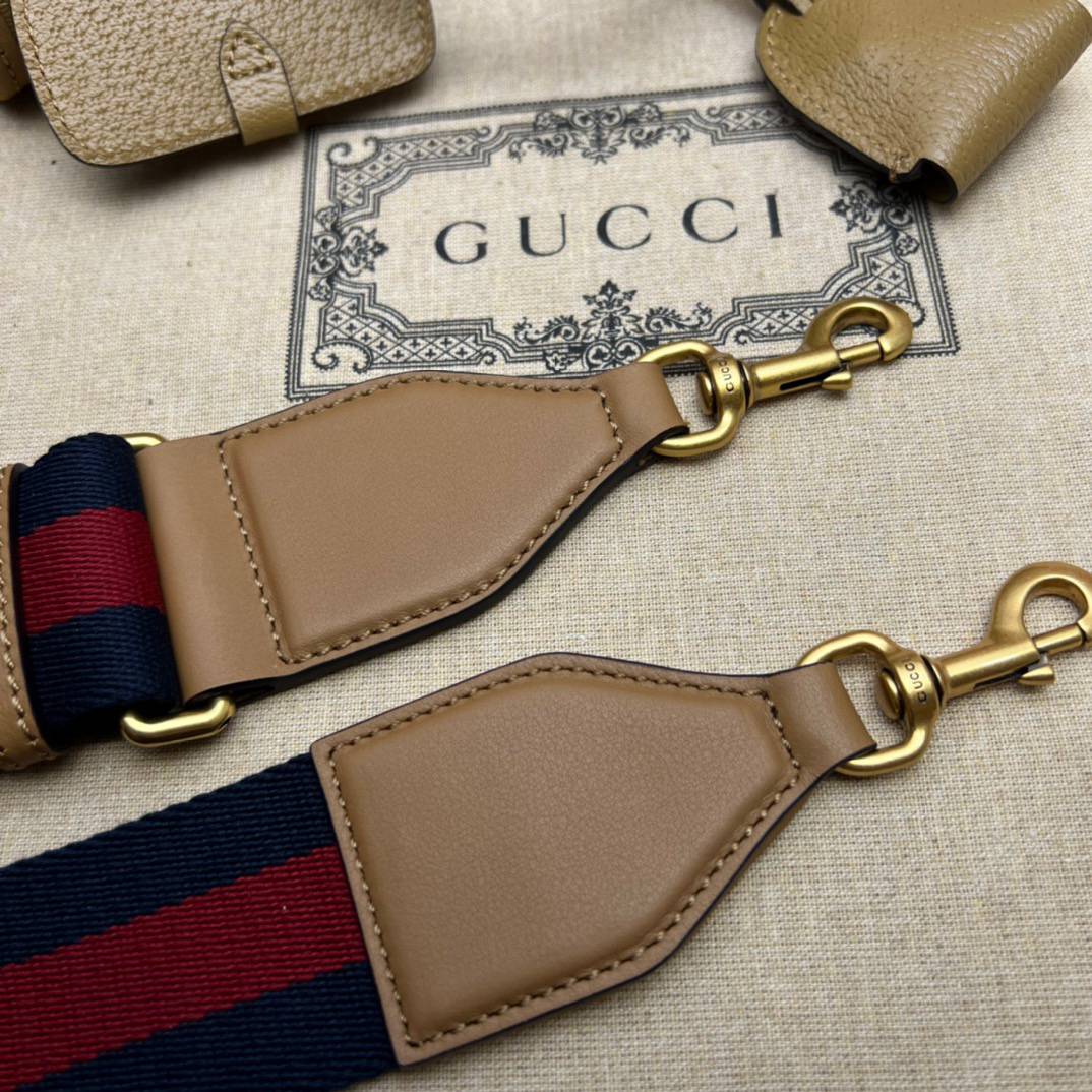Gucci Light Brown Leather Mini Handle 715771 Bag