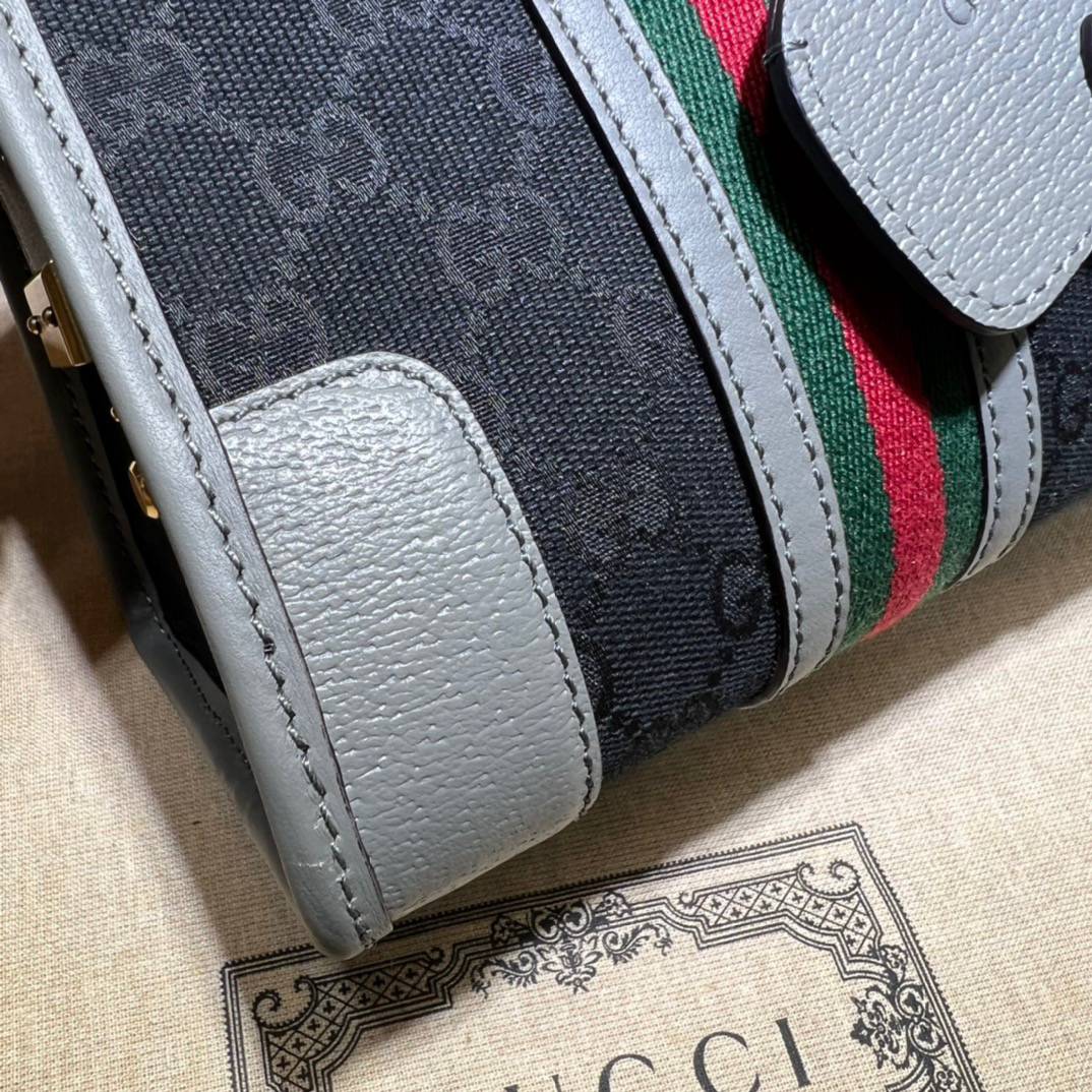 Gucci Grey Original GG Canvas Small Handle 715772 Bag