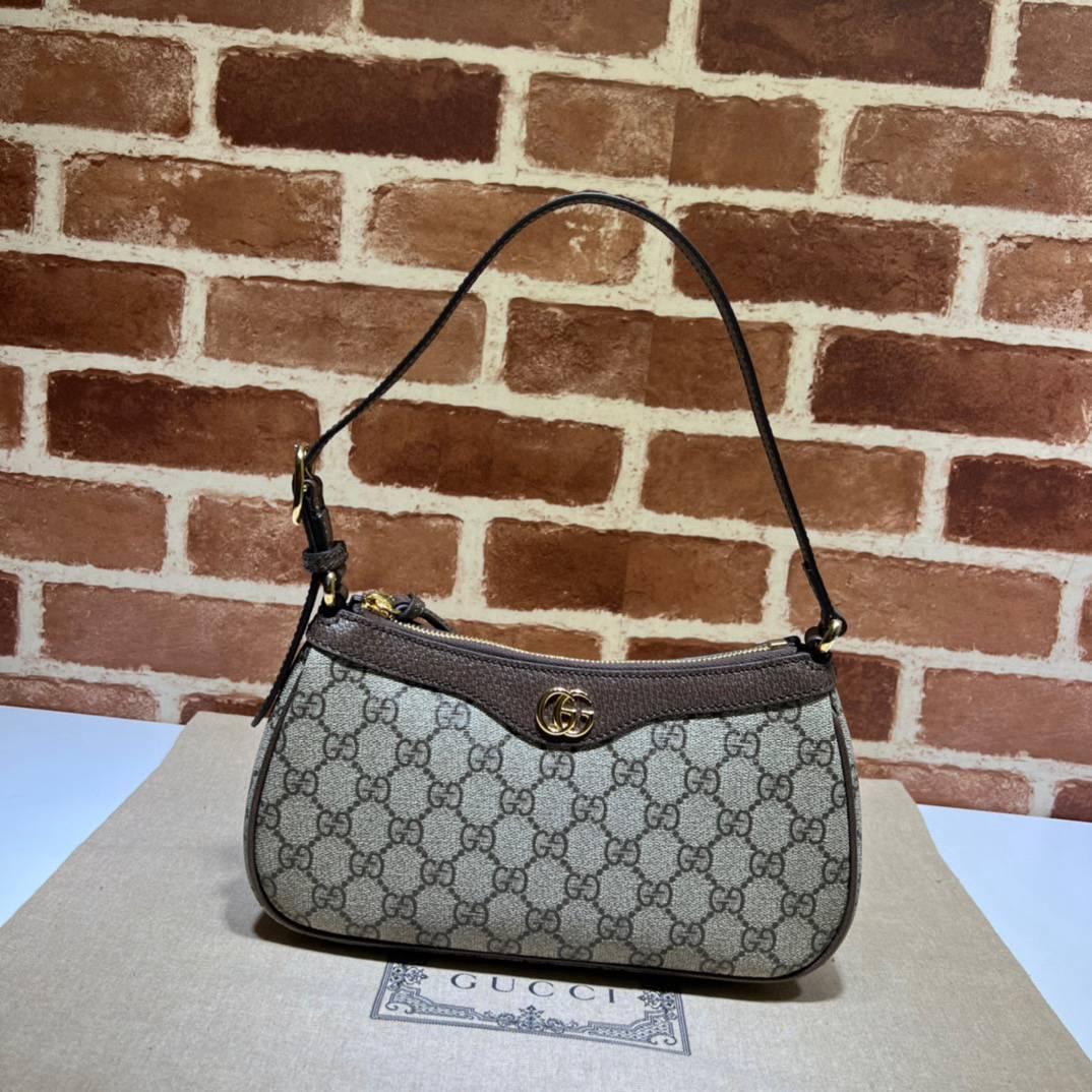 Gucci Ophidia Brown Small Handle 735145 Bag