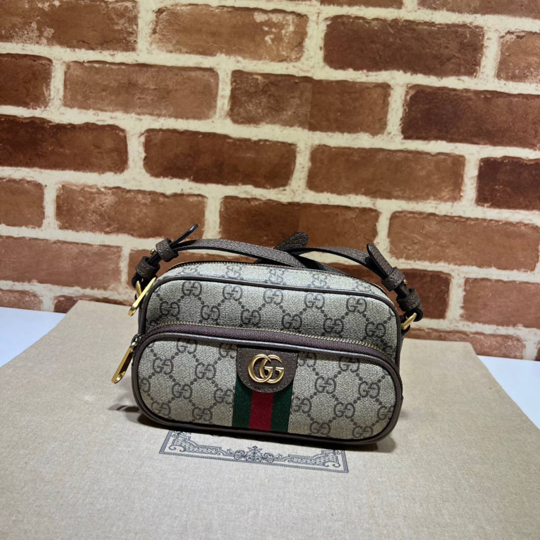Gucci Ophidia Brown Mini Handle 722557 Bag
