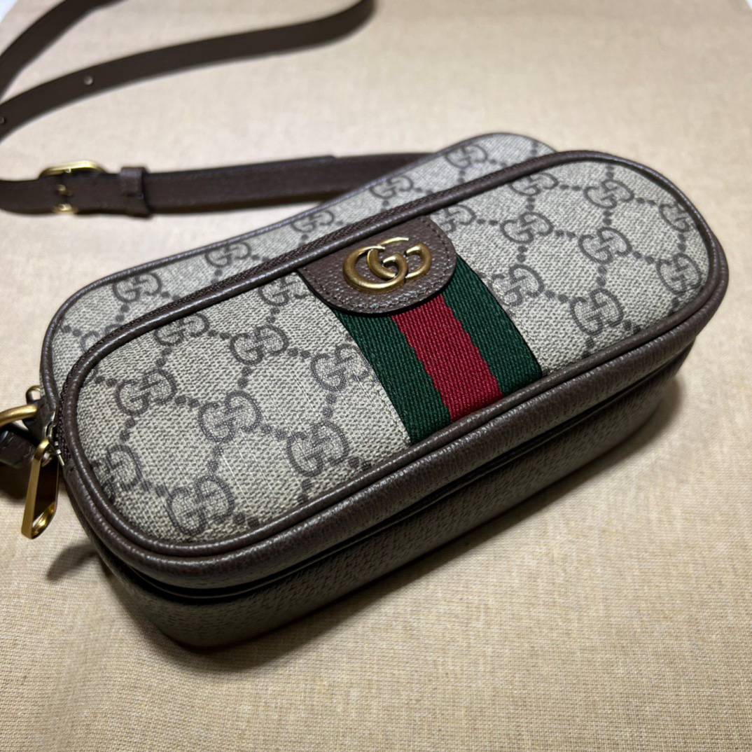 Gucci Ophidia Brown Mini Handle 722557 Bag