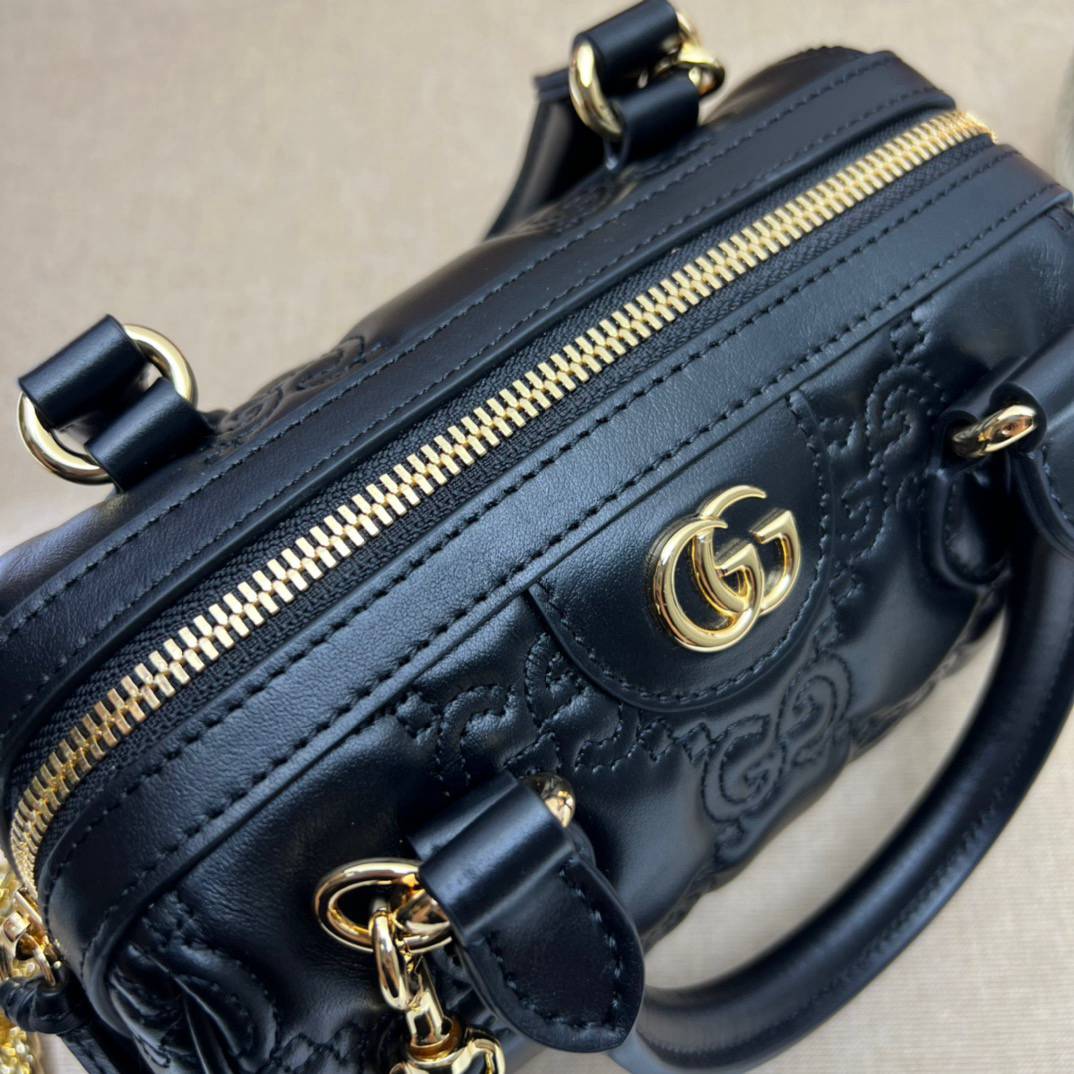 Gucci GG Matelasse Black Mini Handle 702251 Bag