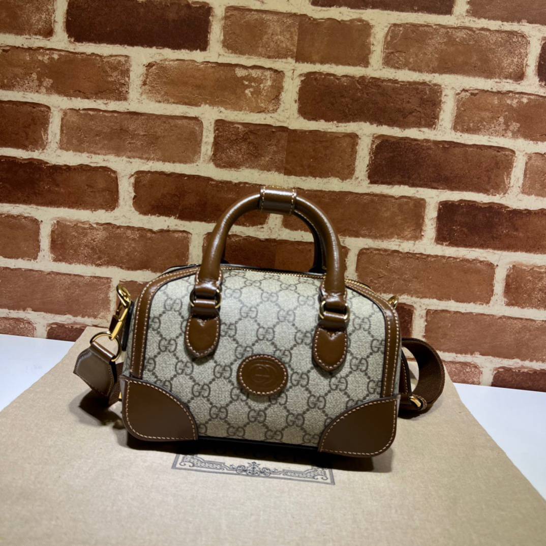 Gucci Coffee Brown Small Travel 723307 Bag