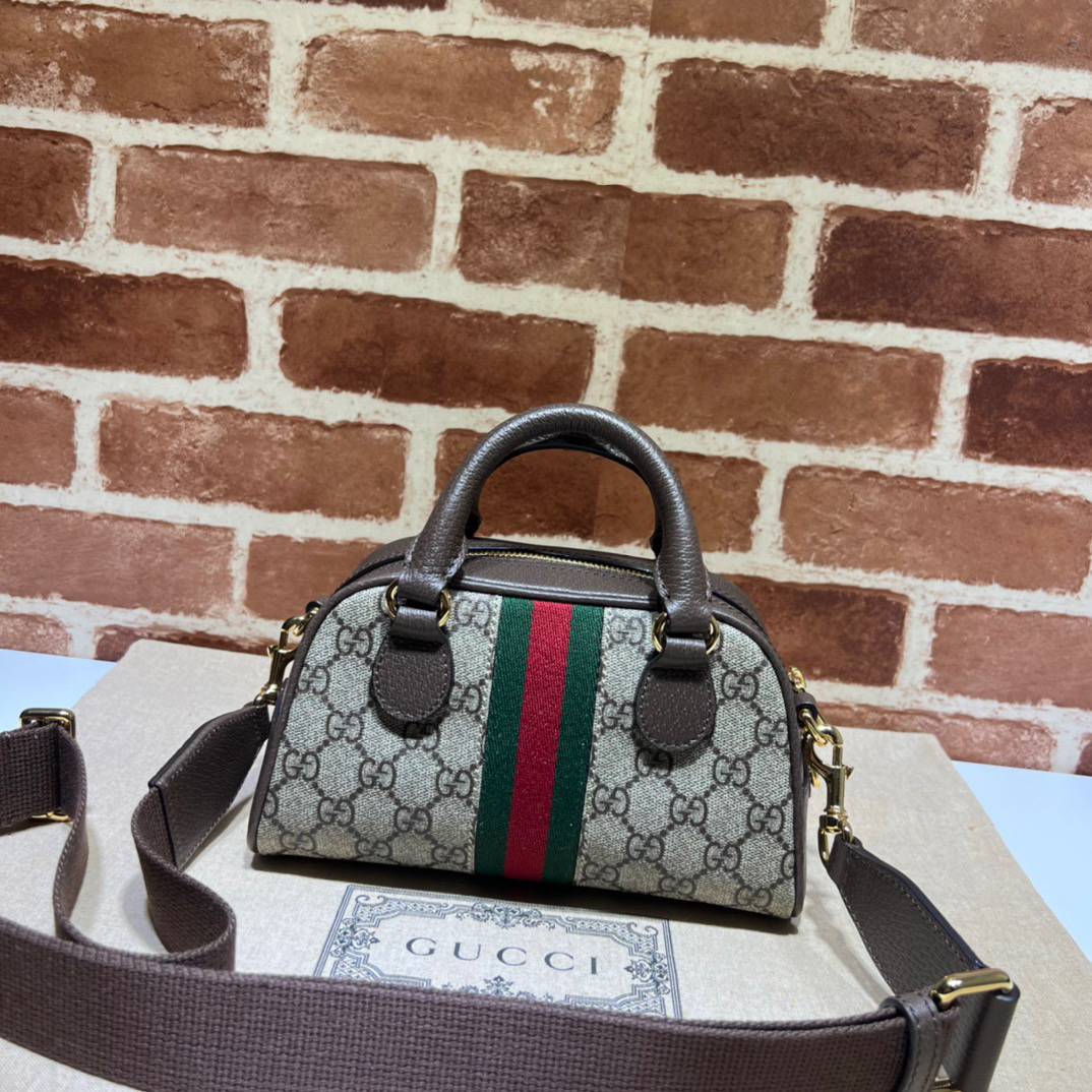 Gucci Ophidia Brown Mini Handle 724606 Bag