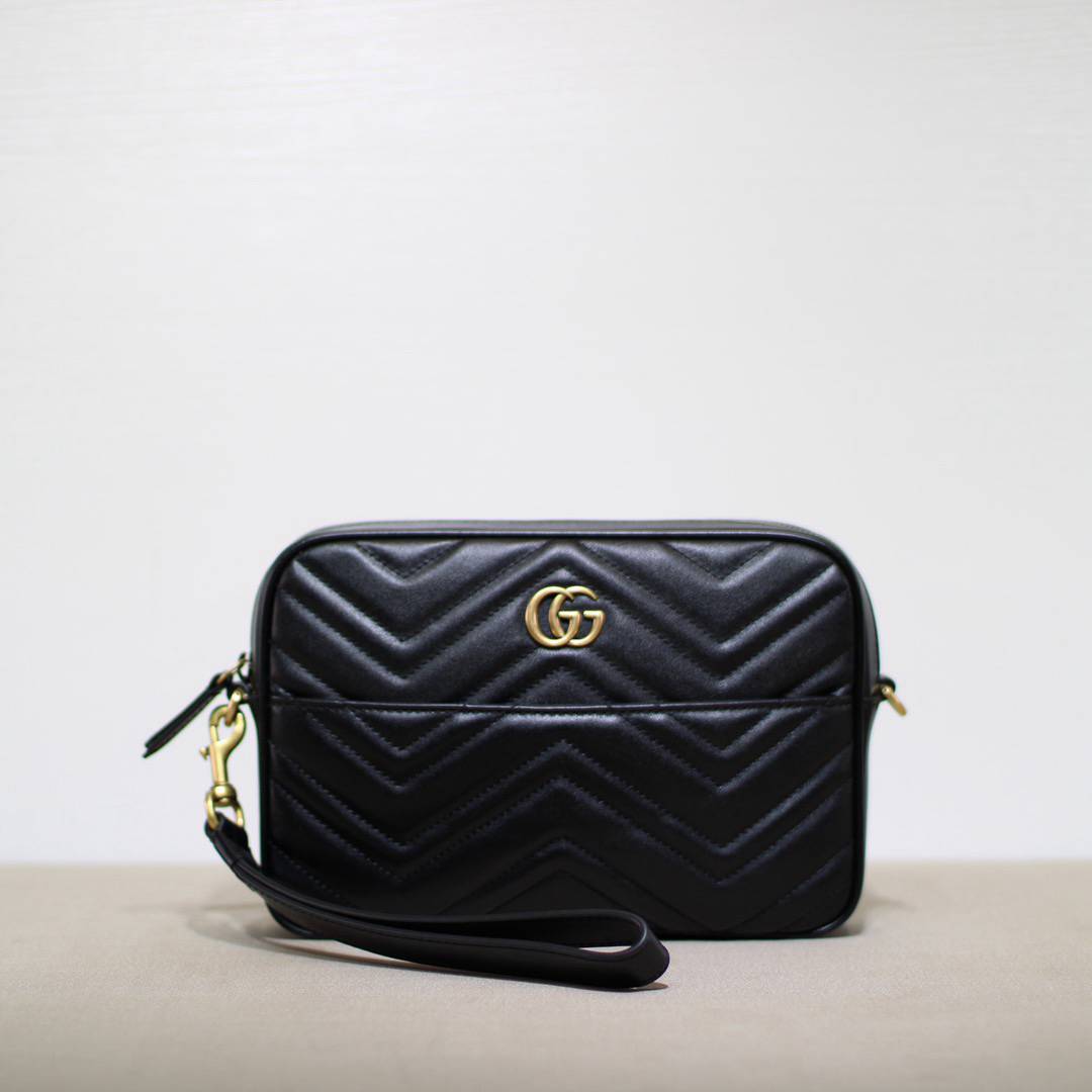 Gucci Double G Black&Pink&White Handle 699758 Bag