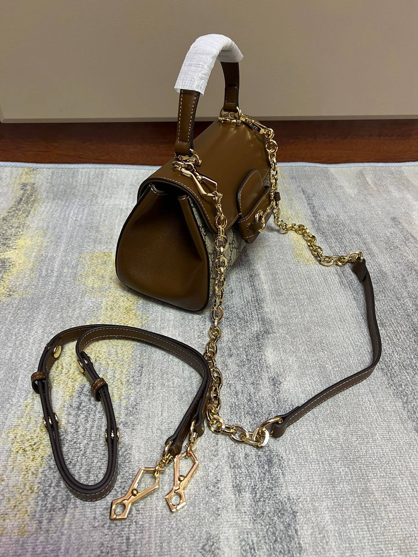 Gucci Gucci Horsebit 1955 Brown Mini Shoulder 703848 Bag