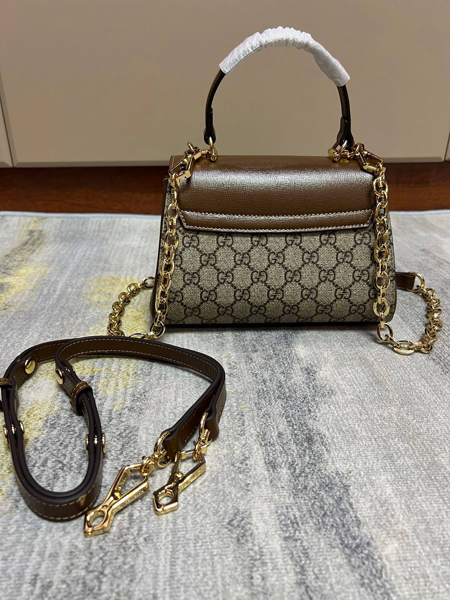 Gucci Gucci Horsebit 1955 Brown Mini Shoulder 703848 Bag