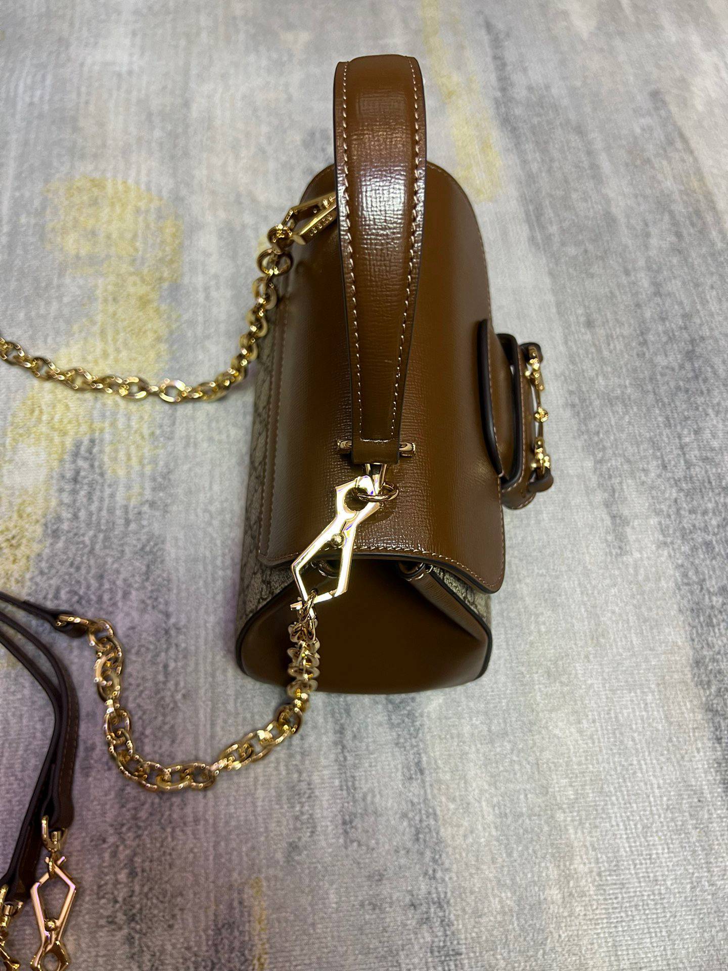 Gucci Gucci Horsebit 1955 Brown Mini Shoulder 703848 Bag