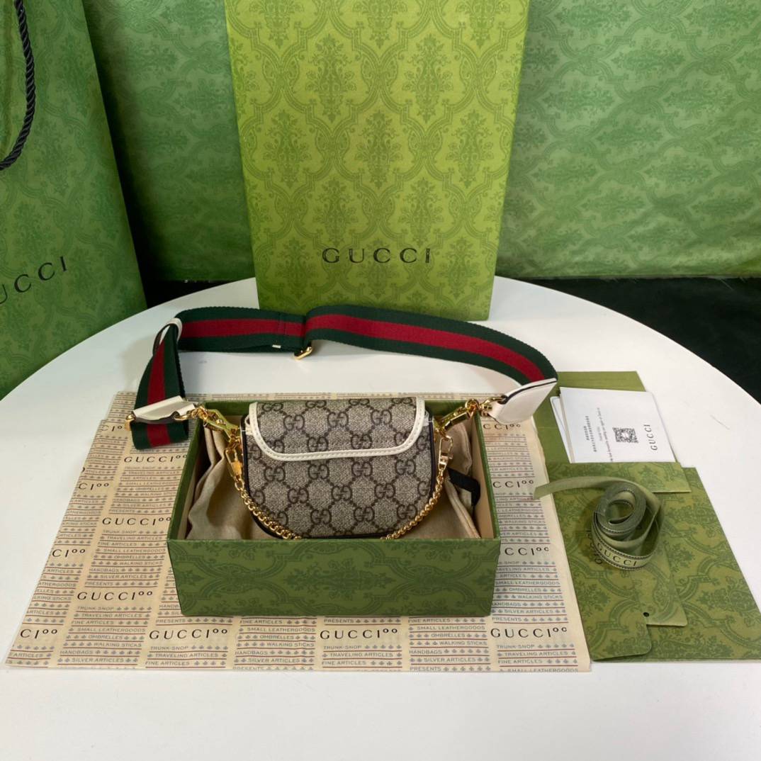 Gucci Gucci Horsebit 1955 Grey Mini Strap Wallet 699760 Bag