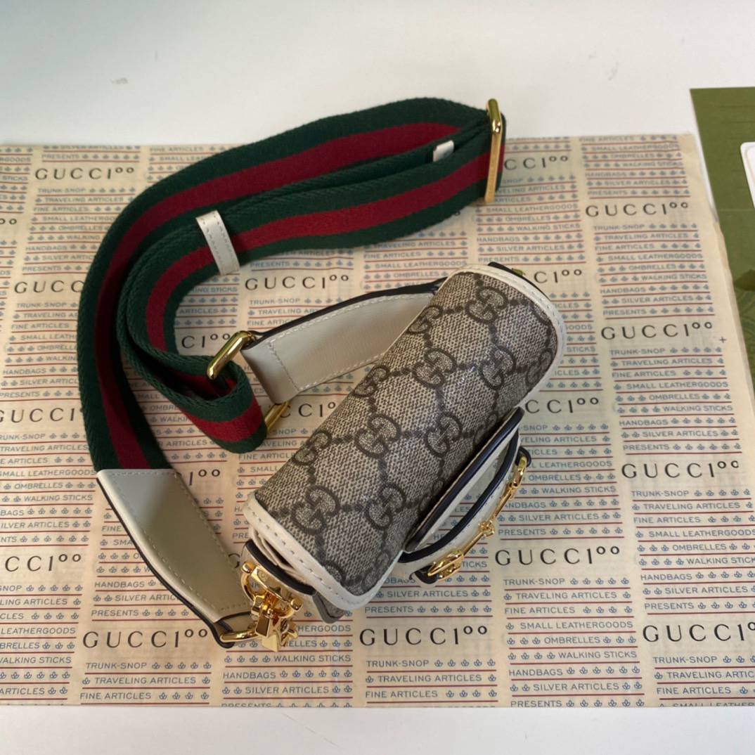 Gucci Gucci Horsebit 1955 Grey Mini Strap Wallet 699760 Bag