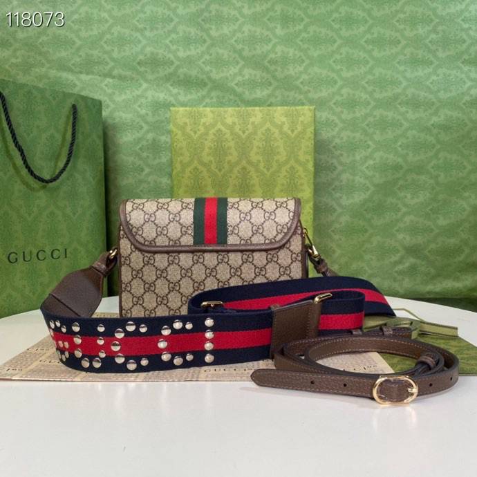 Gucci Ophidia Brown Mini GG shoulder 722117 Bag