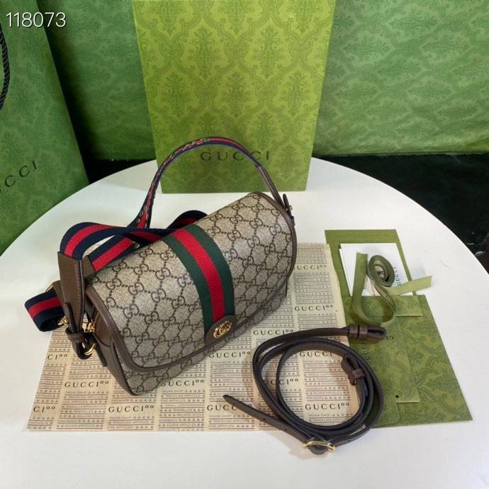 Gucci Ophidia Brown Mini GG shoulder 722117 Bag