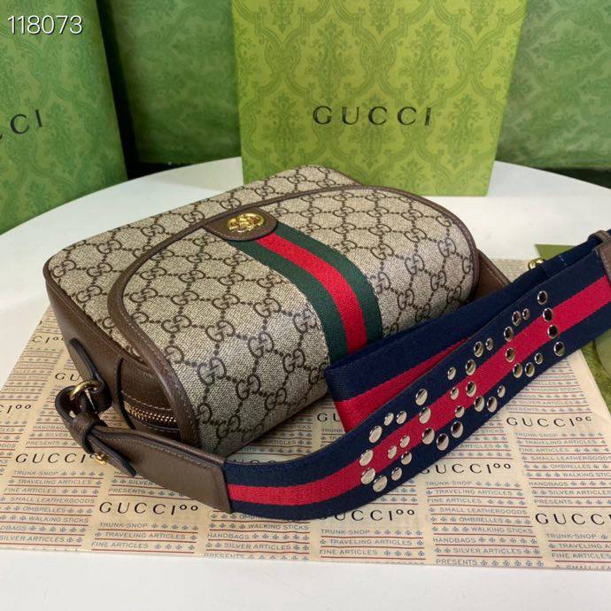 Gucci Ophidia Brown Mini GG shoulder 722117 Bag