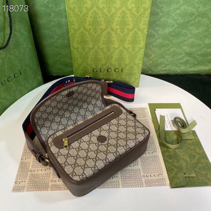 Gucci Ophidia Brown Mini GG shoulder 722117 Bag