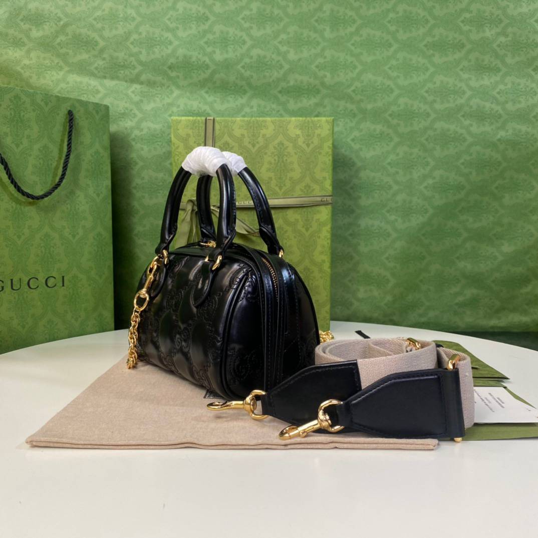 Gucci GG Matelasse Black Mini Handle 702251 Bag