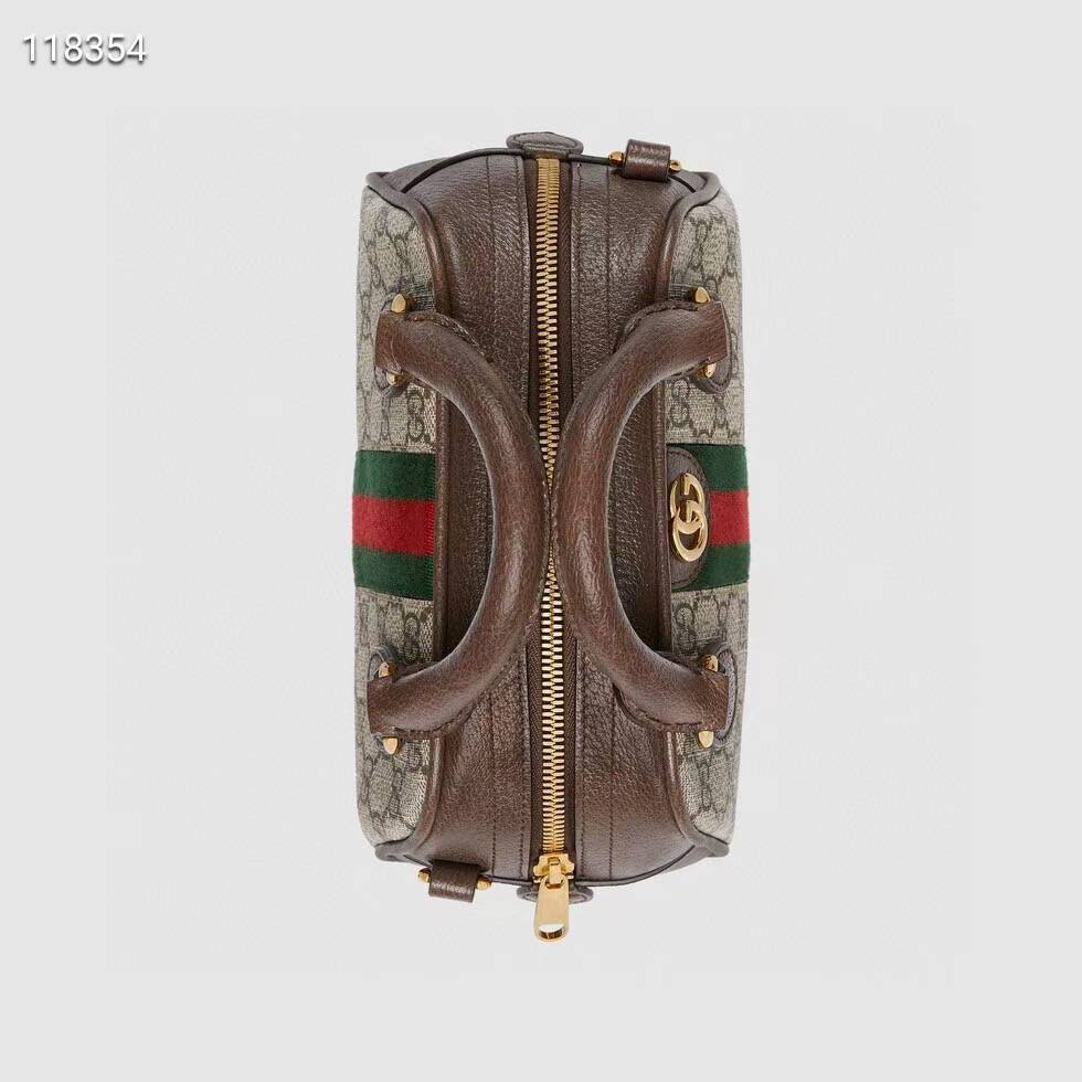 Gucci Ophidia Brown Mini GG Handle 724606 Bag