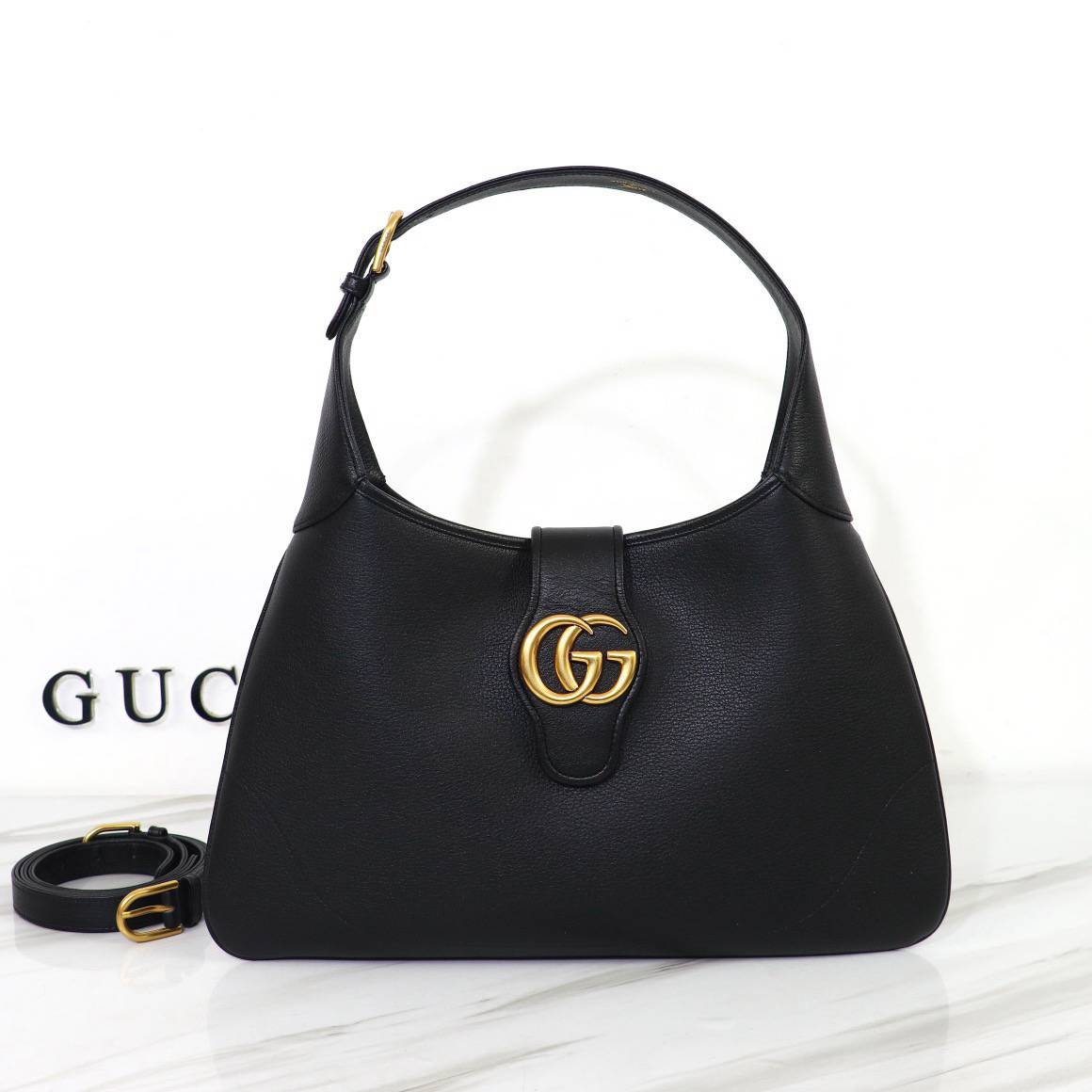 Gucci Aphrodite Black Medium Shoulder 726274 Bag