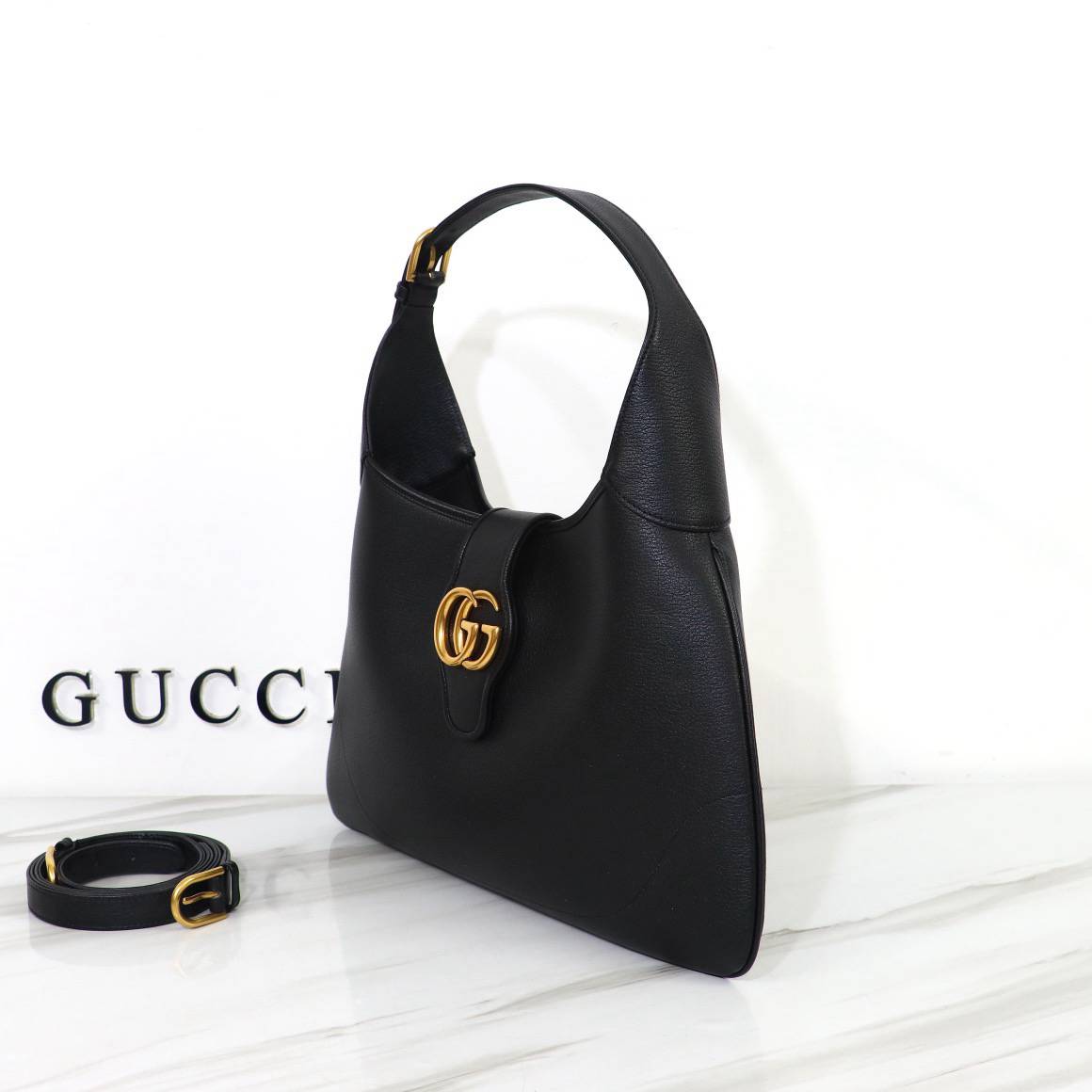 Gucci Aphrodite Black Medium Shoulder 726274 Bag