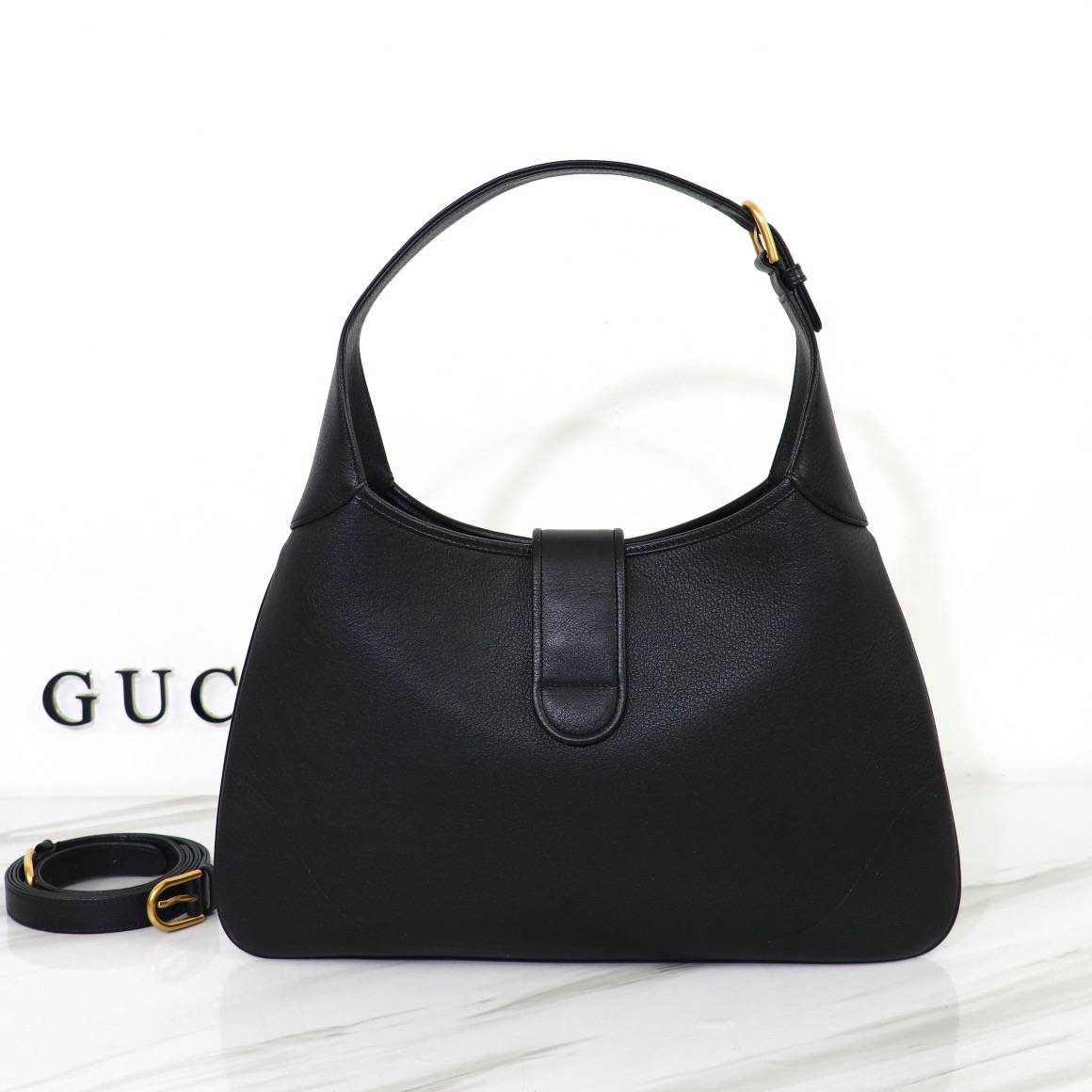 Gucci Aphrodite Black Medium Shoulder 726274 Bag