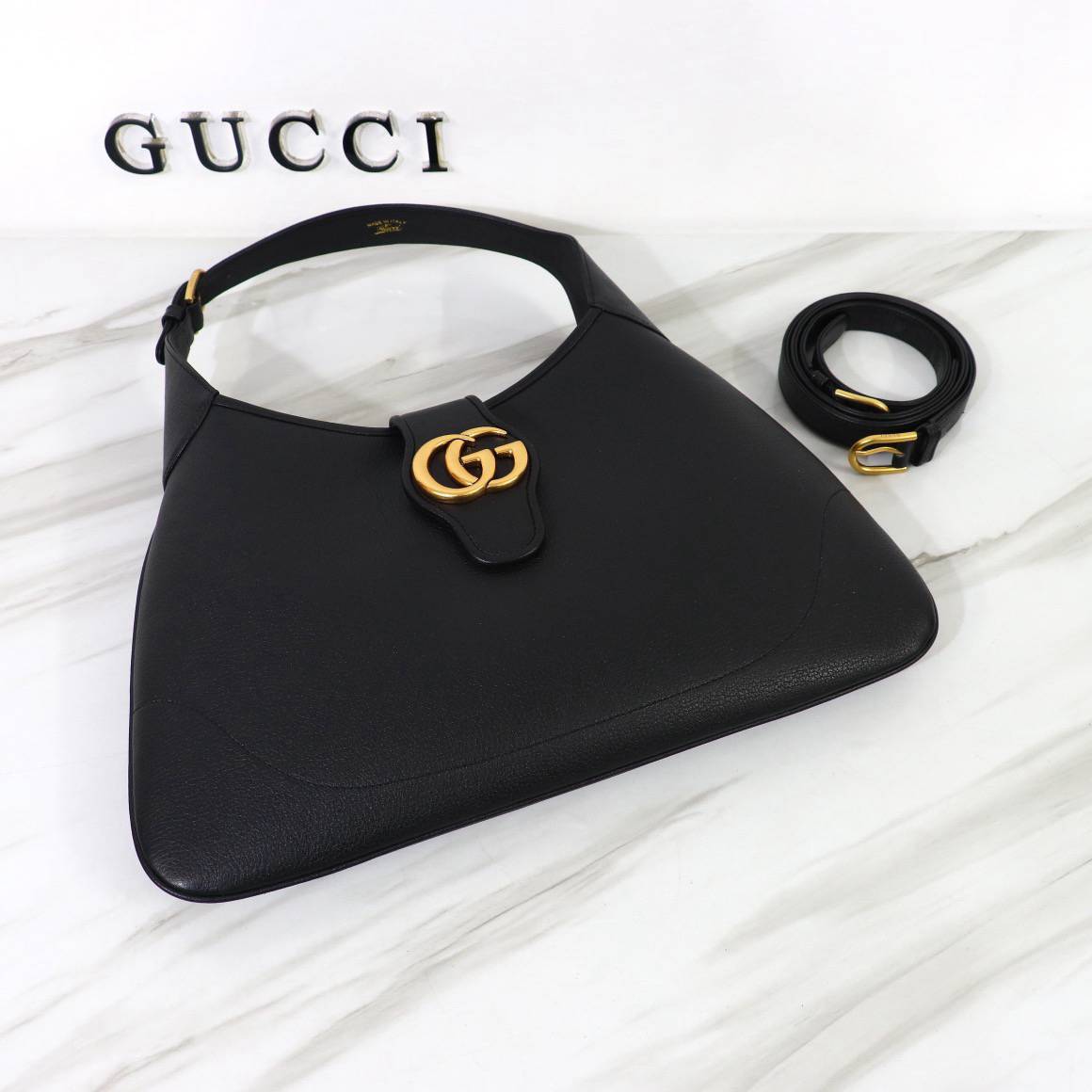 Gucci Aphrodite Black Medium Shoulder 726274 Bag