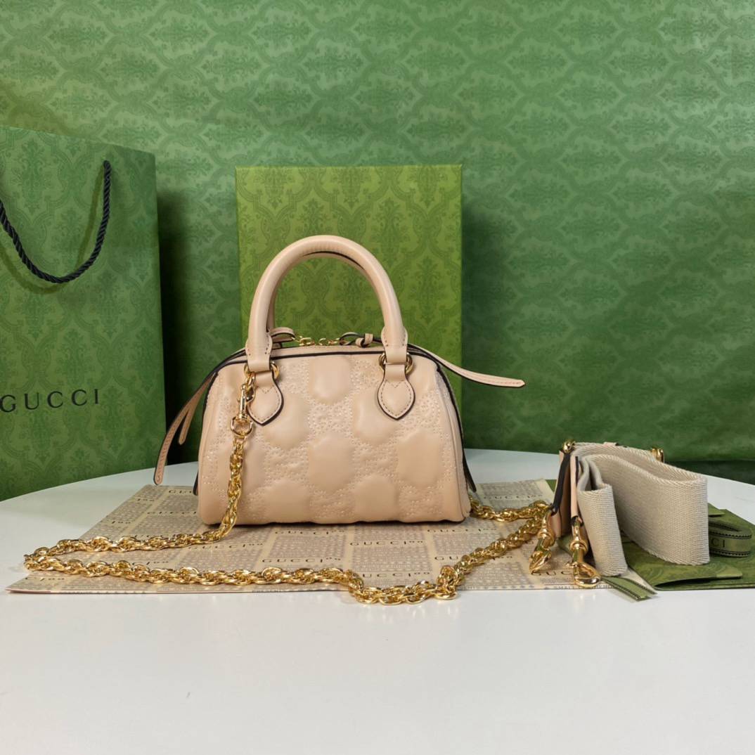 Gucci GG Matelasse Pink Mini Handle 702251 Bag