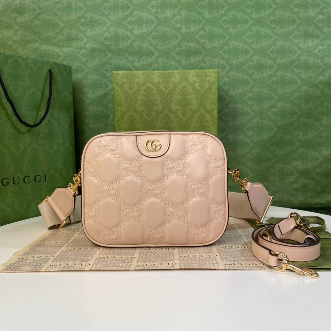 Gucci GG Matelasse Pink Small Shoulder702234 Bag