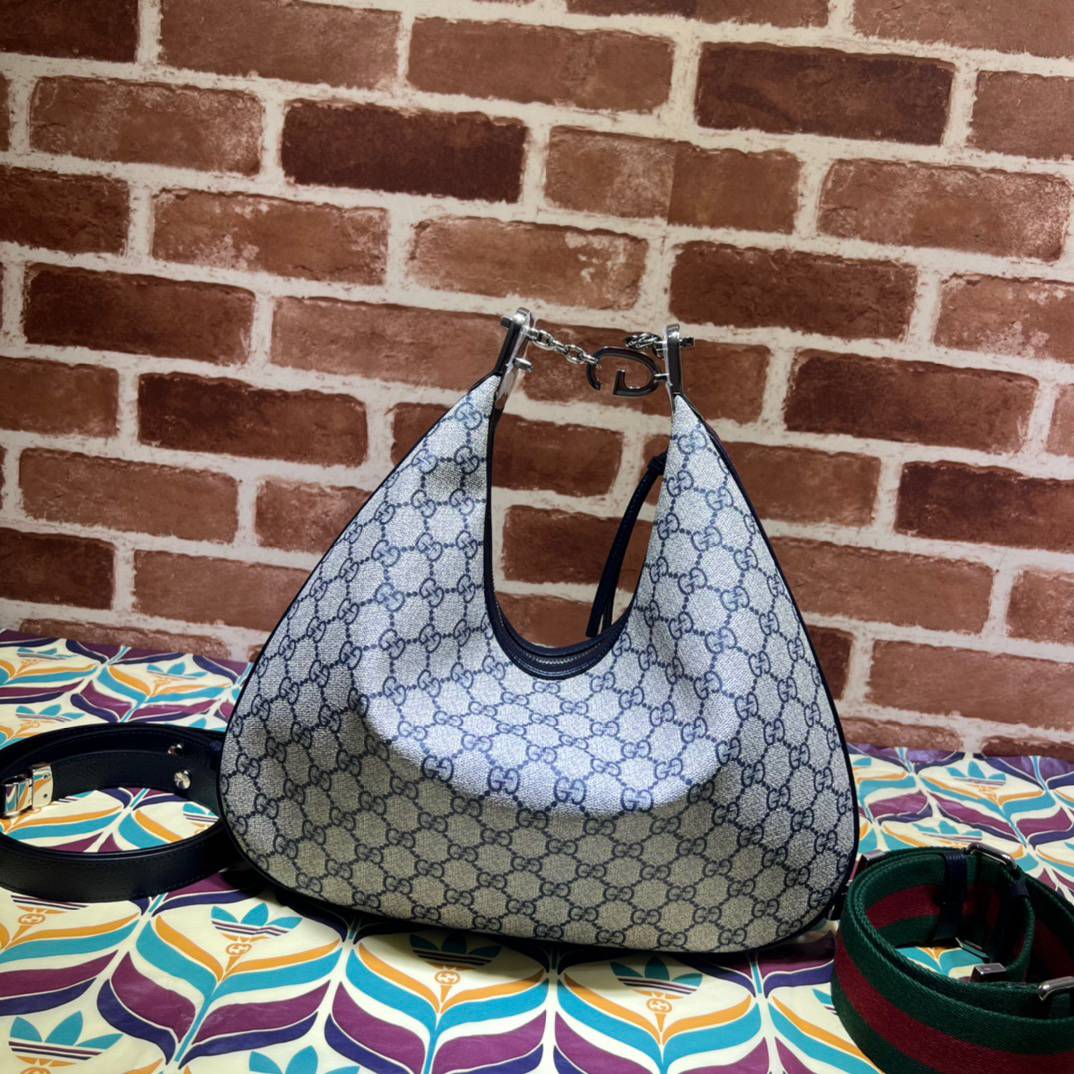 Gucci Gucci Attache Blue Large Shoulder 702823 Bag