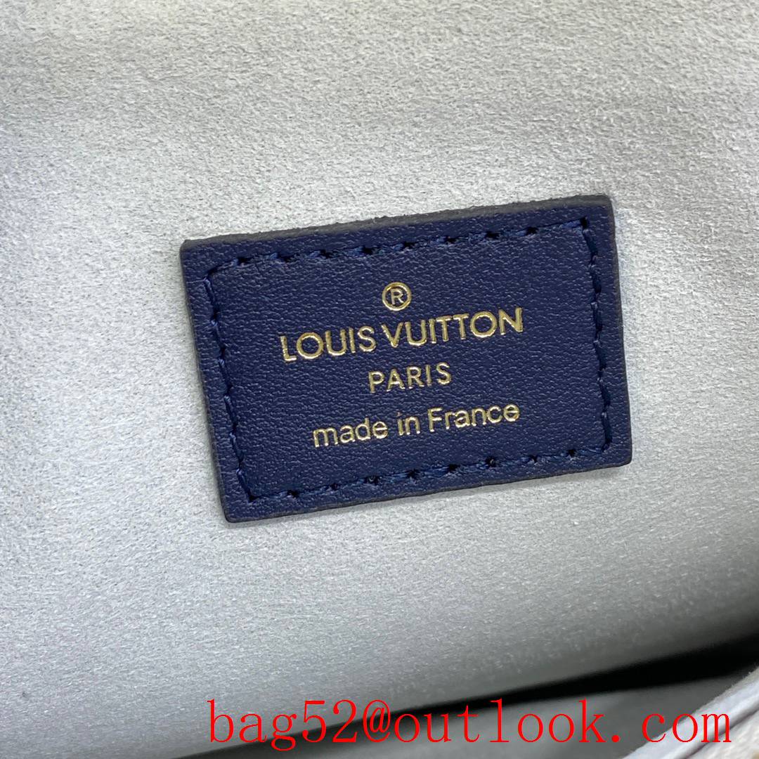 Louis Vuitton LV Coussin PM Bag Handbag in Monogram Lambskin M59392 Navy