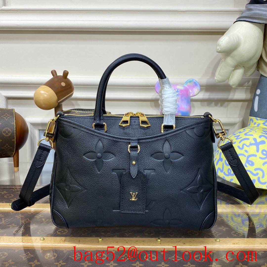 Louis Vuitton LV Trianon PM Bag Handbag in Monogram Empreinte Leather M46488 Black