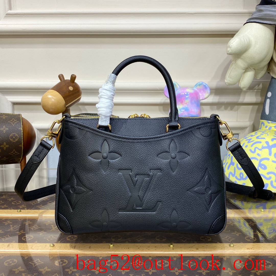 Louis Vuitton LV Trianon PM Bag Handbag in Monogram Empreinte Leather M46488 Black