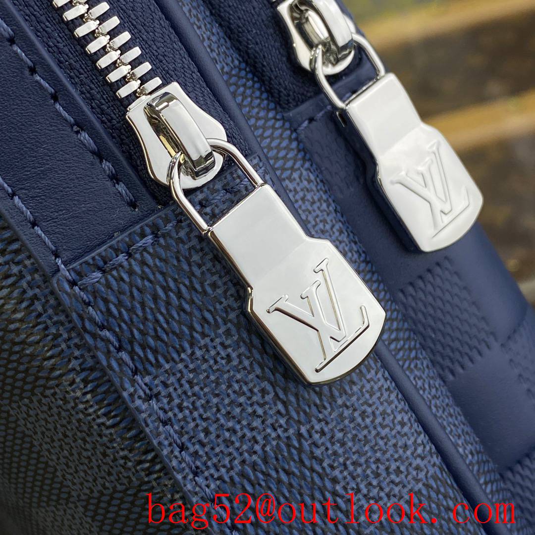 Louis Vuitton LV Men Avenue Sling Bag in Damier Infinie Leather N40439 Navy