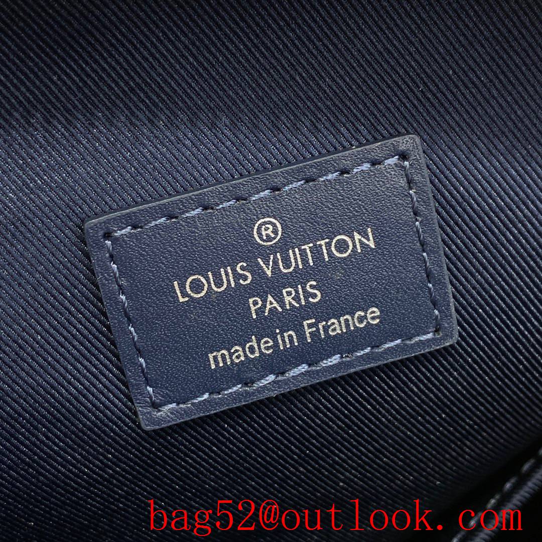 Louis Vuitton LV Men Avenue Sling Bag in Damier Infinie Leather N40439 Navy