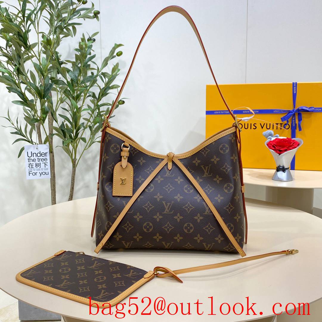 Louis Vuitton LV Carryall Large Tote Bag Handbag in Monogram Canvas M46197