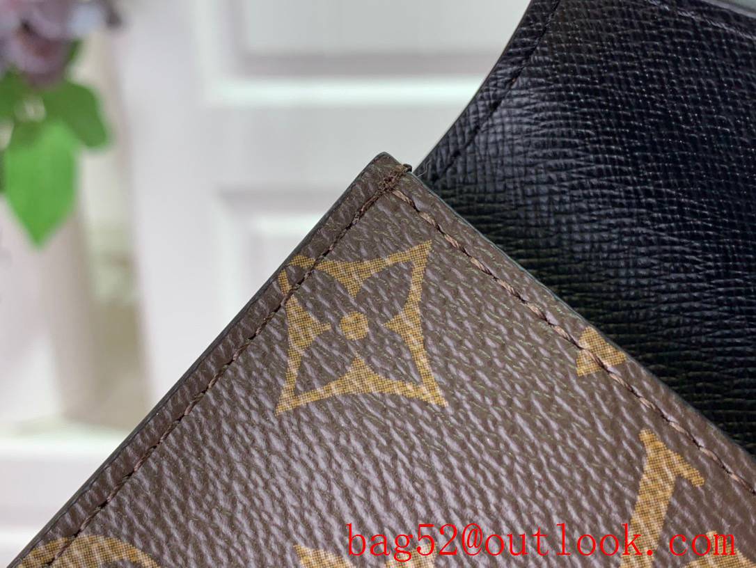 LV Monogram Reverse Canvas Coin Purse Card Holder M81855