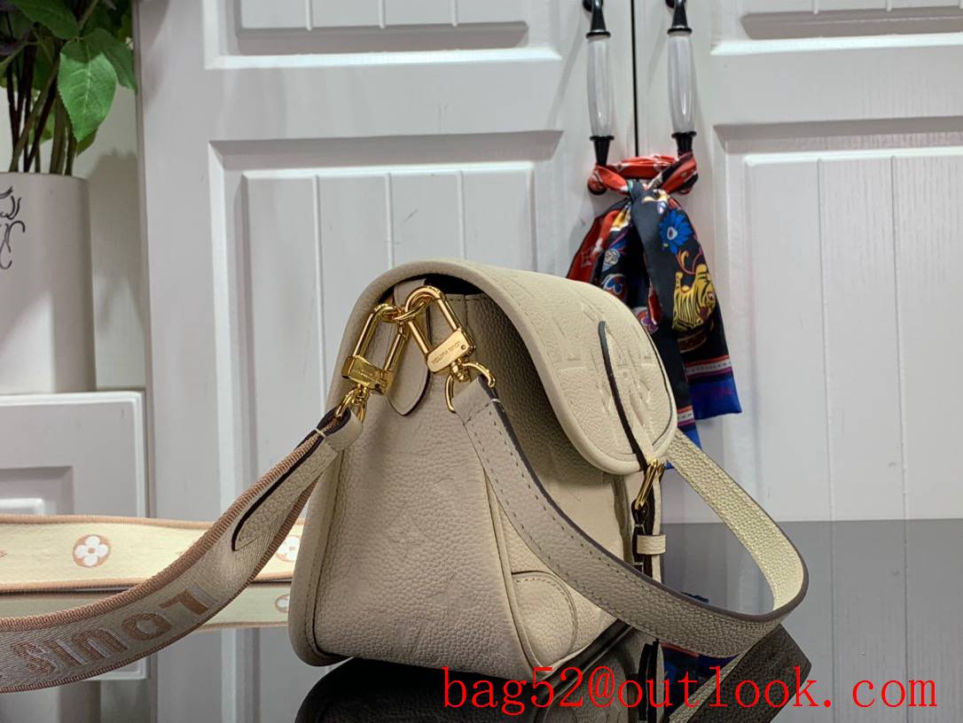 LV Monogram Empreinte Leather Diane Bag Handbag M46388 Beige