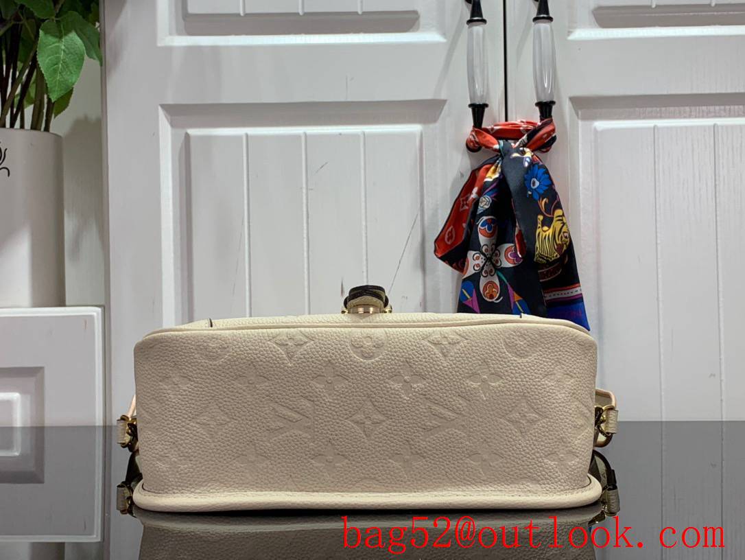 LV Monogram Empreinte Leather Diane Bag Handbag M46388 Beige